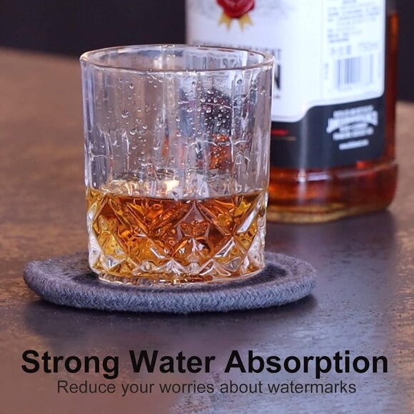 NWT Braided Woven Coasters 6pc - Picture 2 of 9